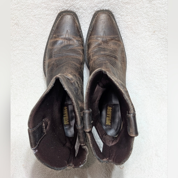 Durango Women's 7.5 - 10" Crush Brown Leather Slouch Western Cowboy Boots RD3494 - Picture 8 of 12